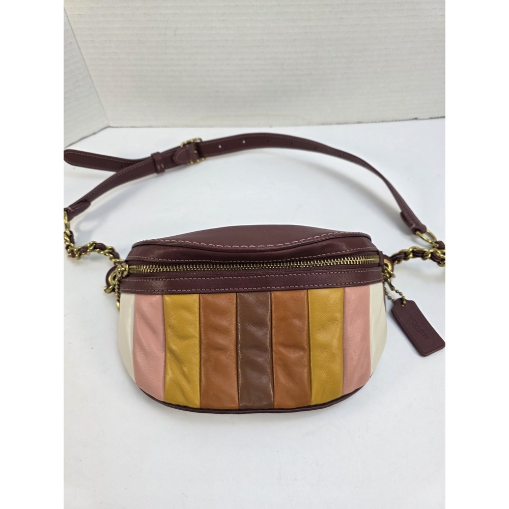 Coach Rainbow Chain Belt Bag With Quilting‎ E2180-C6519